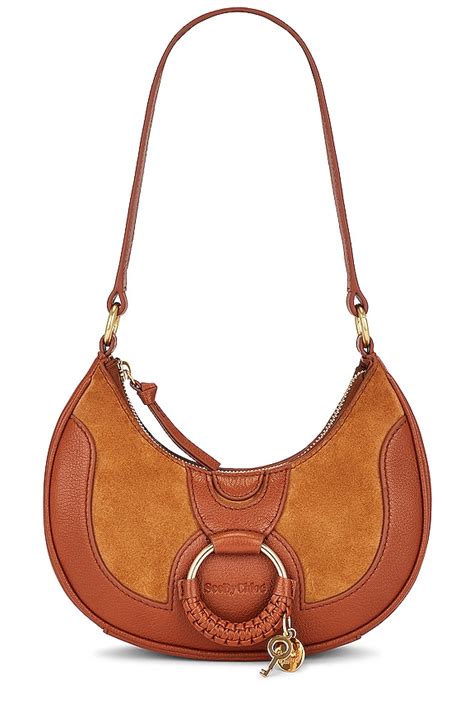 See By Chloe Hana Half Moon Bag in Caramello 